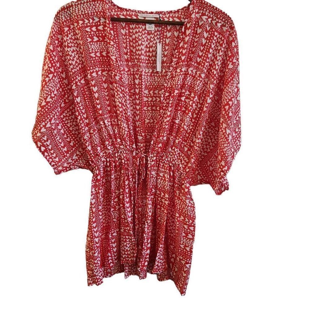 Victoria's secret heart kimono cover-up‎